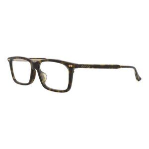 Gucci Unisex Square/Rectangle Havana Havana Transparent Fashion Designer Eyewear